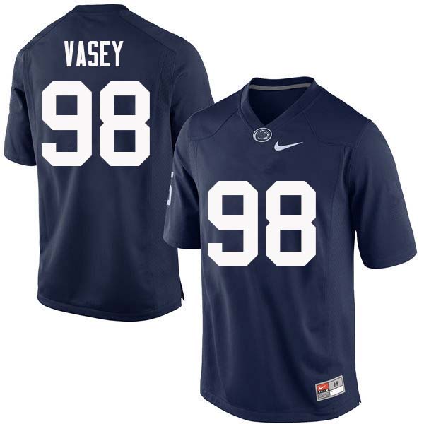 NCAA Nike Men's Penn State Nittany Lions Dan Vasey #98 College Football Authentic Navy Stitched Jersey LDR1398CJ